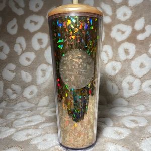 2022 Korea Starbucks Gold Kaleidoscope Cold Cup